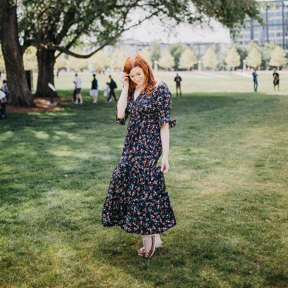 Hayden Los Angeles Boho Dress Floral Print Size Medium - Picture 13 of 16